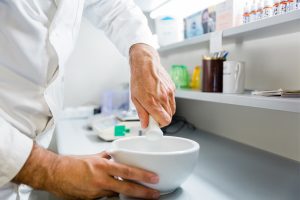 Pharmacist doing specialty compounding